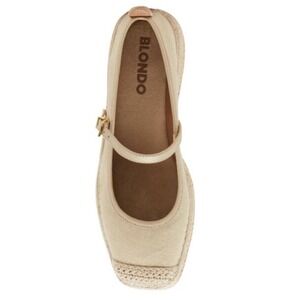Blondo Haizley Womens Espadrille Mary Jane Waterproof Jute Raffia Platform Flats